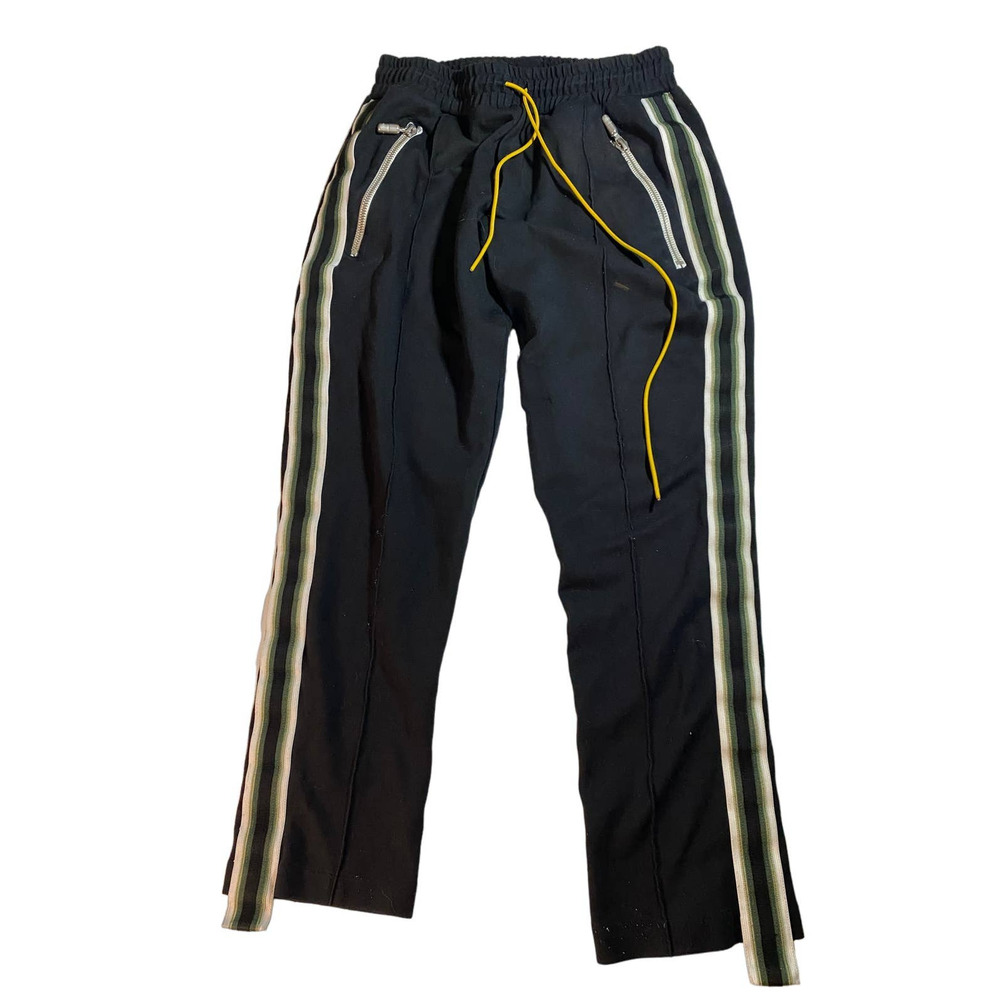 Rhude Traxedo Pants Joggers Black Green Men's Size Small